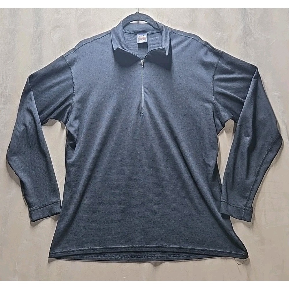 Vintage Patagonia Capilene Base Layer Quarter Zip Size L Made‎ In USA